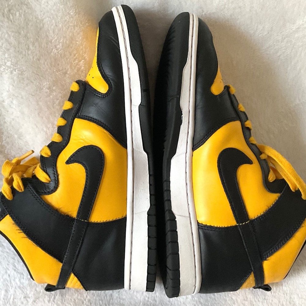 Nike Dunk High Retro Goldenrod Black Yellow DD1399-700 Men’s Sz 9.5 - Picture 9 of 16